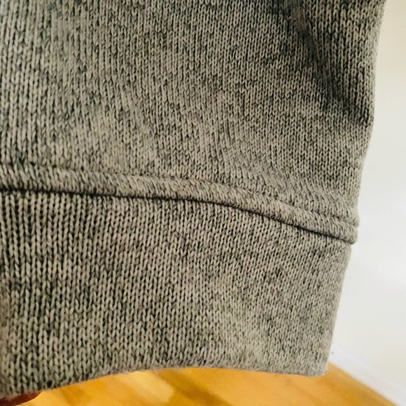 Lands End Womens Grey Oversized Zip Up Cardigan Sweater - Picture 5 of 8